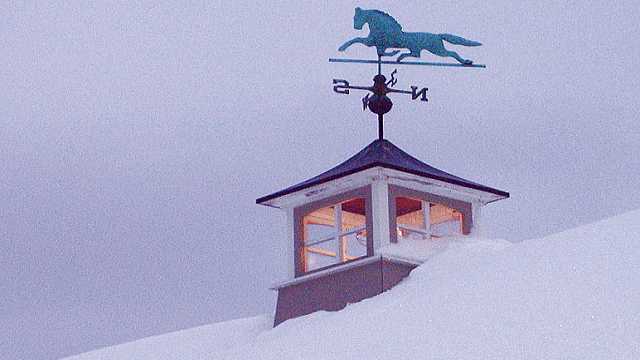 PWinter scene of the cupola.