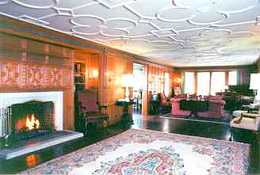 Living Room and Fireplace.
