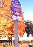 The sign.
