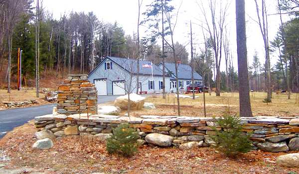 A more distant view of the home.