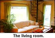 The living room.