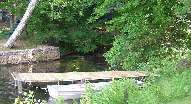 The dock area.