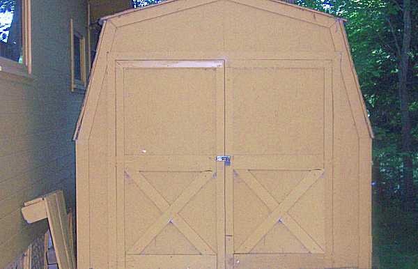 The shed.