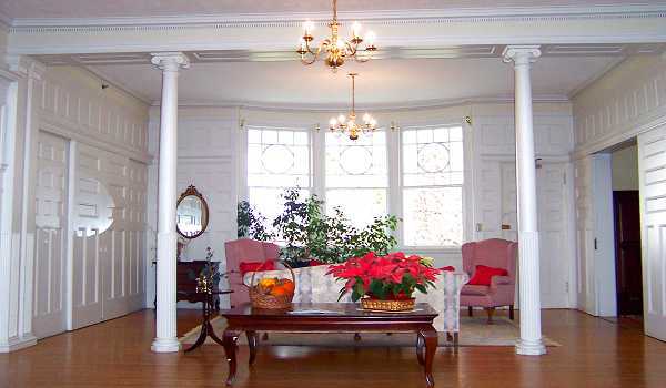 The entry area.