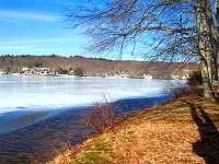 View along shoreline.