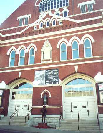Ryman Auditorium, where the Grand Old Oprery was held in the past before moving to its current location.