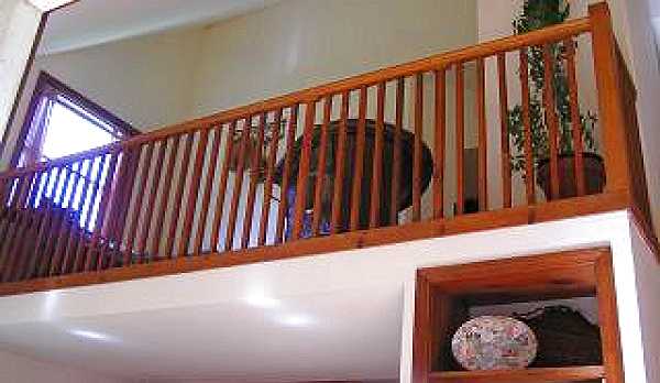 The loft area.