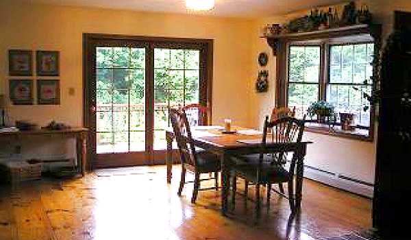 The dining area.