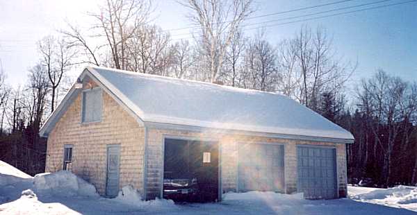 The 3-car garage.