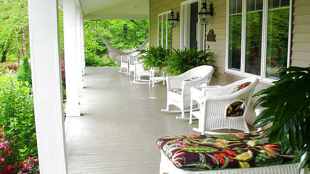 The wrap-around porch.