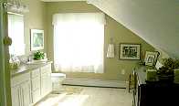 The upstairs bathroom.