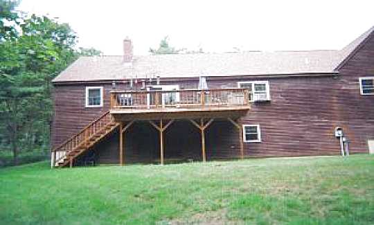The back of the home.