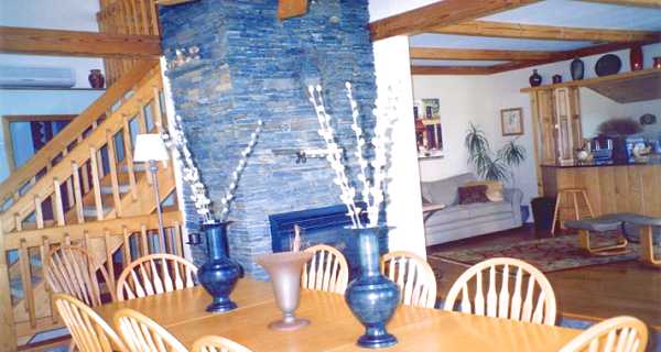 The dining area.