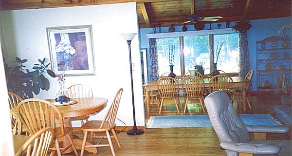 The dining area.