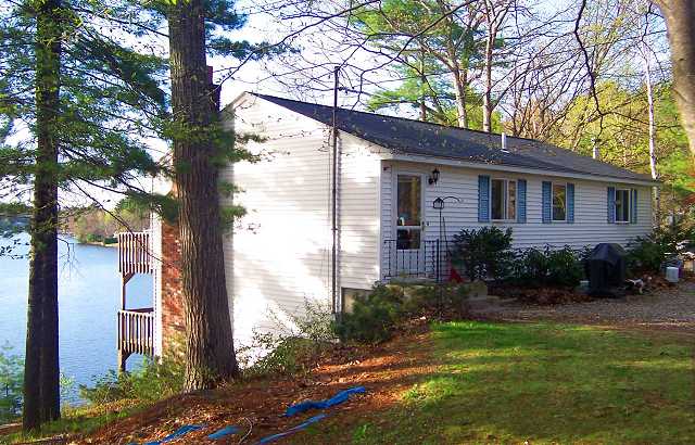 The front and side of the home.