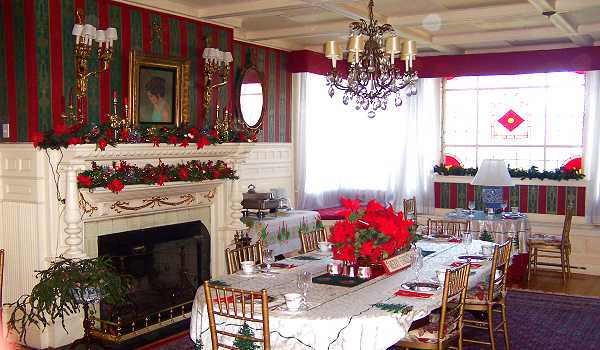 The dining area.