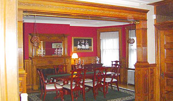 The dining room.