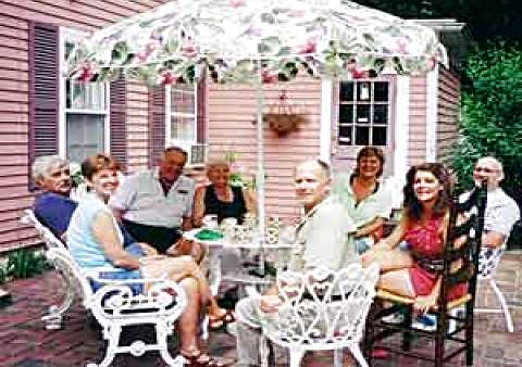 The patio.