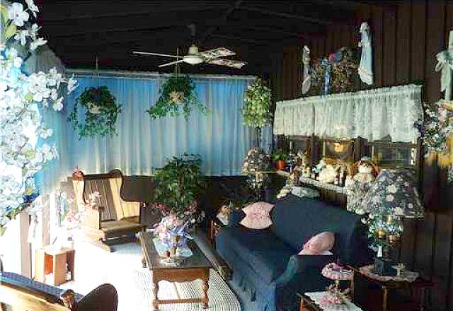 The living room.