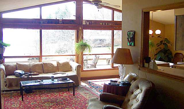 The living room.