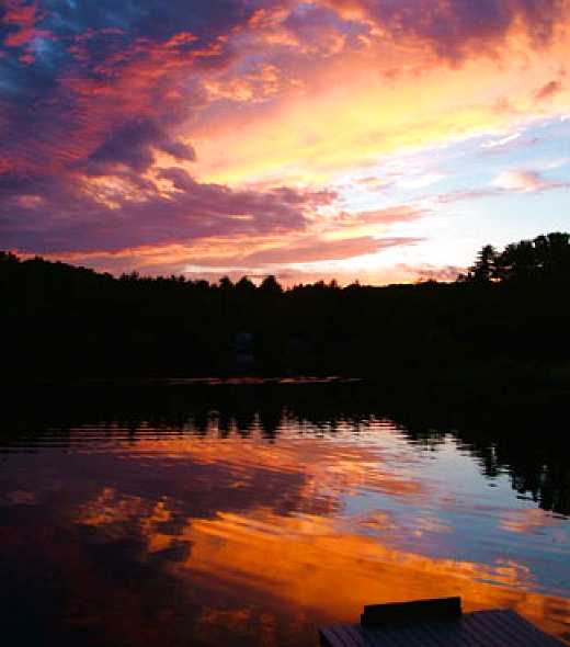 Sunset from the dock.