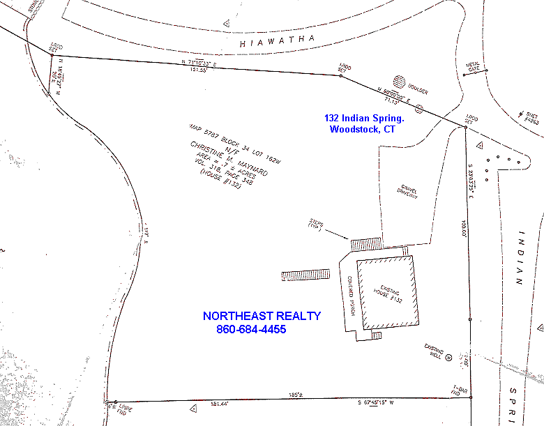 Lot layout map.