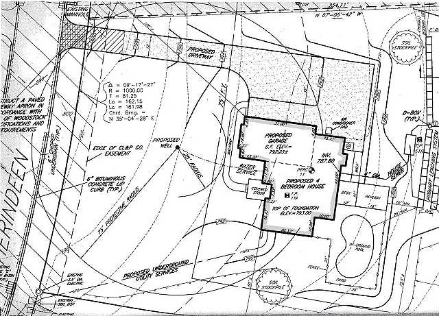 Lot layout map.